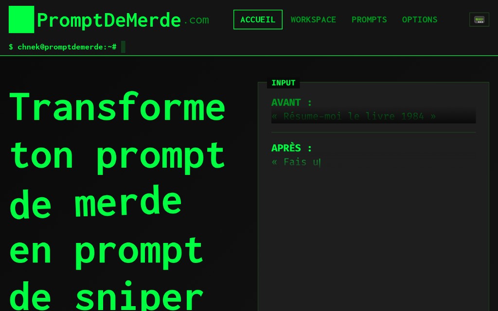 Accueil — démo avant/après (variante)